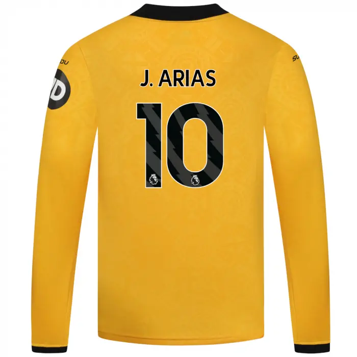Wolverhampton Wanderers Store | Shop Official 2025-26 Wolves Home Shirt – LS – Junior J. ARIAS 10 Wolves Gear